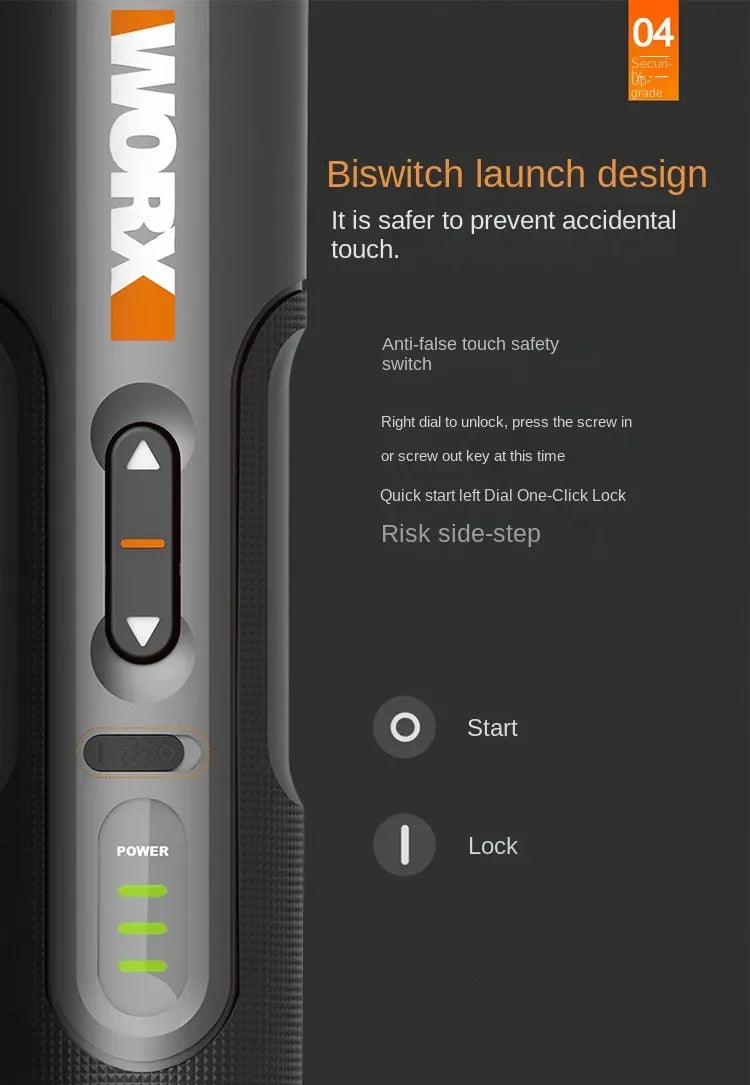 WORX WX242 4V Electrical Screwdriver Set - ST LAND MANAGEMENT LLC